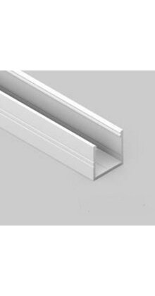 Wit LED profiel 2 meter met opaal klikafdekking 18,8 mm x 18,6 mm - 20WIT