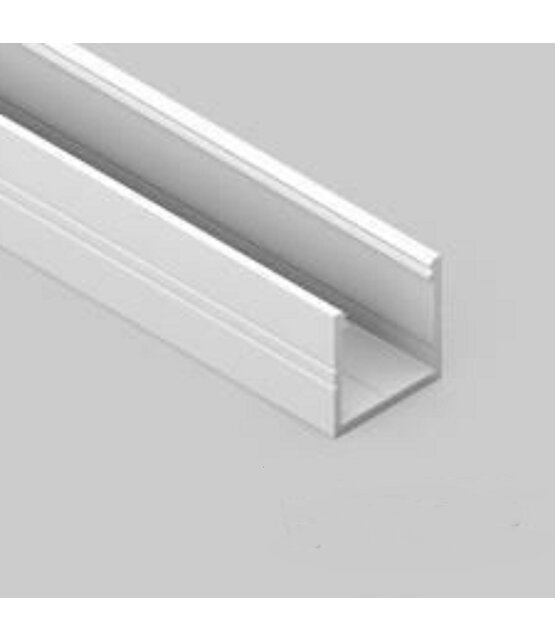 Wit LED profiel 2 meter met opaal klikafdekking 18,8 mm x 18,6 mm - 20WIT
