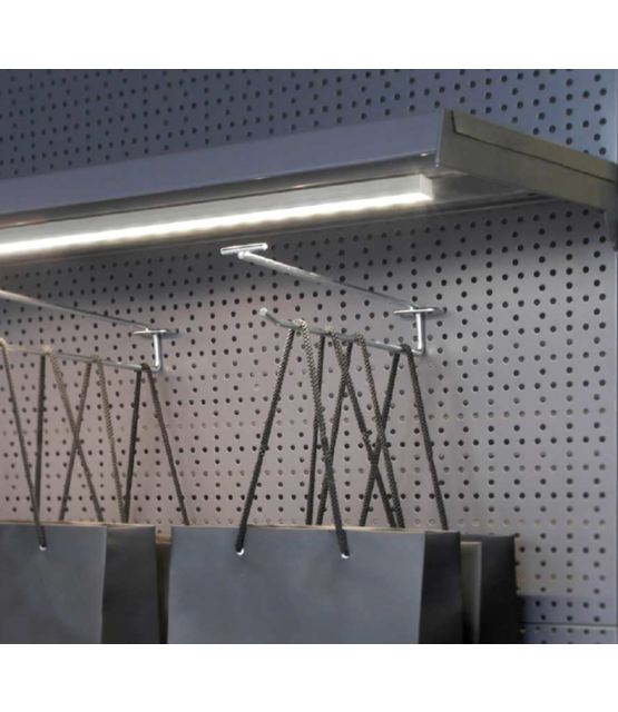 Wit LED profiel 2 meter met opaal klikafdekking 18,8 mm x 18,6 mm - 20WIT