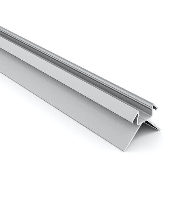 LED gips hoekprofiel met afdekking 2 meter 36,6 mm x 36,6 mm GIPS24 BUITENHOEK