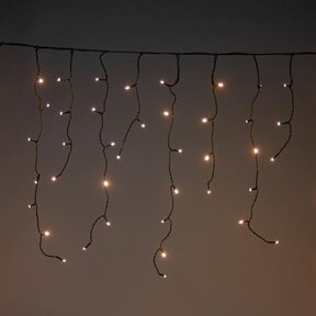 IJspegel kerstverlichting 10 meter  480 LED Warm Wit  - met 8 functies, timer & memory functie - LUKSUS