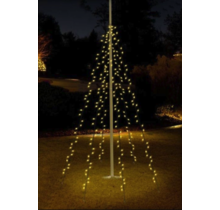 Vlaggenmast verlichting 800 cm - 360 LED- warm wit - Super aanbieding