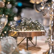 Kerstverlichting op batterij - 9 meter 120 LED warm wit met 8 functies &amp; timer functie