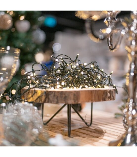 Kerstverlichting op batterij - 9 meter 120 LED warm wit met 8 functies &amp; timer functie