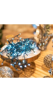 Kerstverlichting koud wit 320 LED lampjes 32 meter met 8 functies - LUKSUS