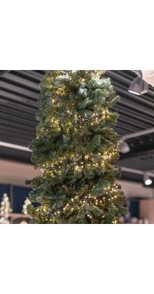 Cluster Kerstverlichting warm wit 1250 LED 25 meter met 8 functies en timer functie – IP44 voor binnen en buiten – LUKSUS