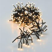 Cluster kerstverlichting warm wit 768 LED 5,5 meter - 8 functies timer & dim functie – IP44 voor binnen en buiten LUKSUS