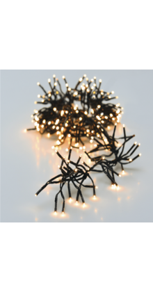 Cluster kerstverlichting warm wit 768 LED 5,5 meter - 8 functies timer & dim functie – IP44 voor binnen en buiten LUKSUS
