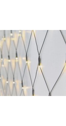 Startset - 2 meter net kerstverlichting extra warm wit 160 LEDs – BASIC