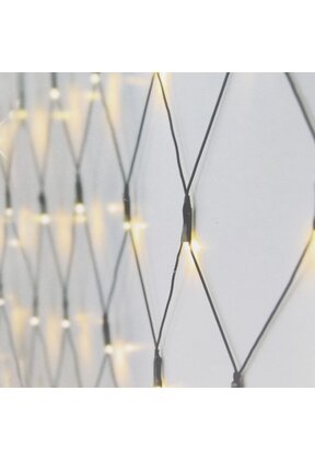 Startset - 2 meter net kerstverlichting extra warm wit 160 LEDs – BASIC