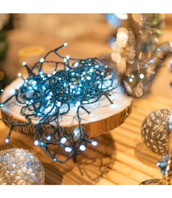 Kerstverlichting koud wit 320 LED lampjes 32 meter met 8 functies - LUKSUS