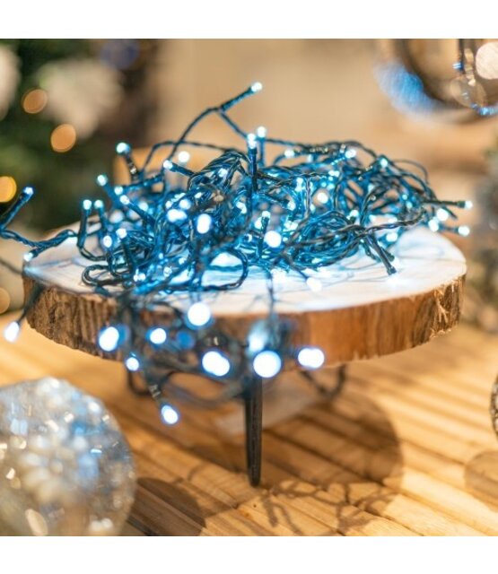 Kerstverlichting koud wit 320 LED lampjes 32 meter met 8 functies - LUKSUS