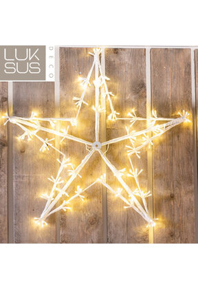 Kerstster 80 cm met 320 led lampjes warm wit - maat S