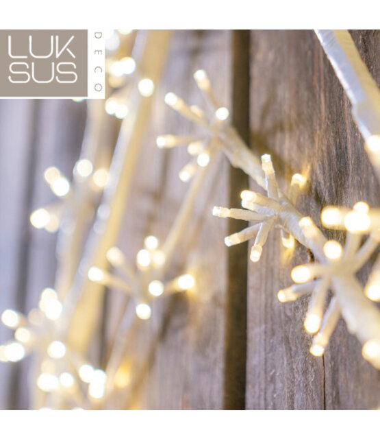 Kerstster 80 cm met 320 led lampjes warm wit - maat S