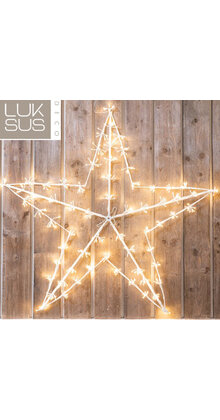 Kerstster 150 cm met 520 led lampjes warm wit - maat L