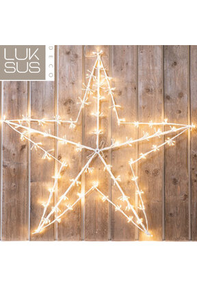 Kerstster 150 cm met 520 led lampjes warm wit - maat L