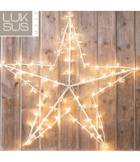 Kerstster 150 cm met 520 led lampjes warm wit - maat L