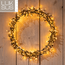 Verlichte kerstkrans ring 48 cm met 400 led lampjes warm wit - maat S - Levering vanaf week 45!