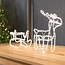 Luksus Kerstverlichting Kerstfiguren Arrenslee met rendier 2 delige set 120cm voor buiten! 324 LED - M