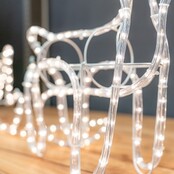 Arrenslee met rendier 2 delige set 120cm voor buiten! 324 LED - M