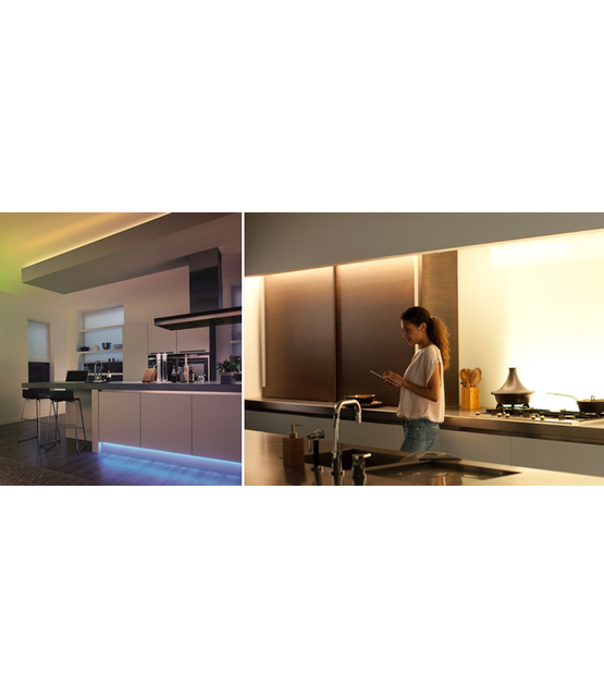 Diagonaal inbouw LED profiel 2 meter met opaal klikafdekking 30 mm x 12.7 mm - C22ALU