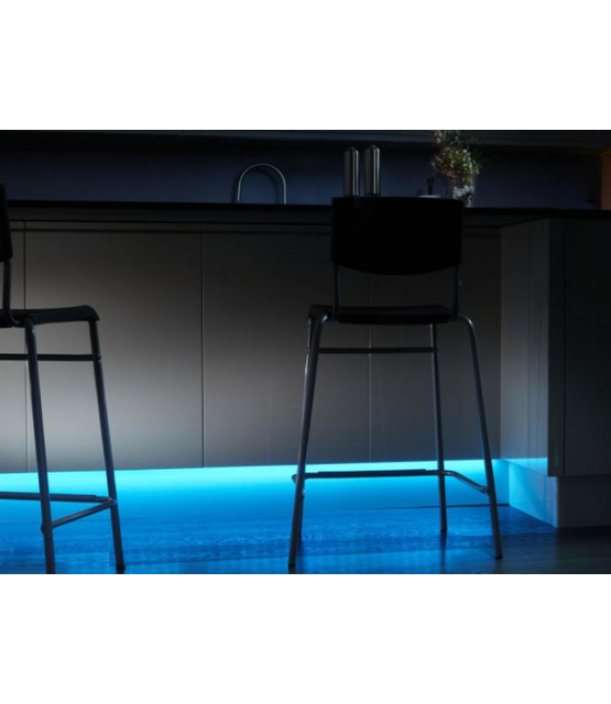 Diagonaal inbouw LED profiel 2 meter met opaal klikafdekking 30 mm x 12.7 mm - C22ALU