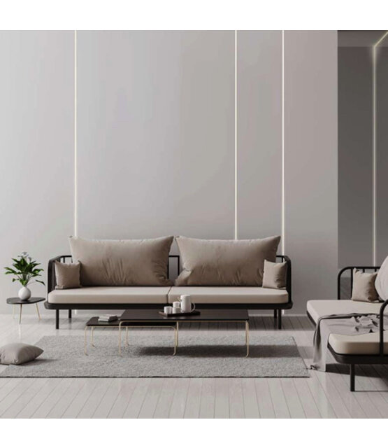 Trimless LED profiel plafond stuc met klikafdekking 50,4 mm x 14,7 mm - Trimless10ALU