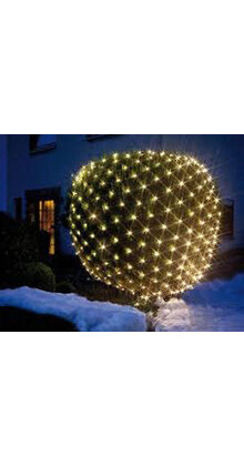 Buxus kerstverlichting 144 led warm wit - L