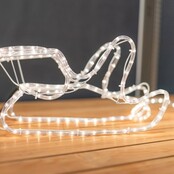 Arrenslee met rendier 2 delige set 140cm voor buiten! 504 LED - L