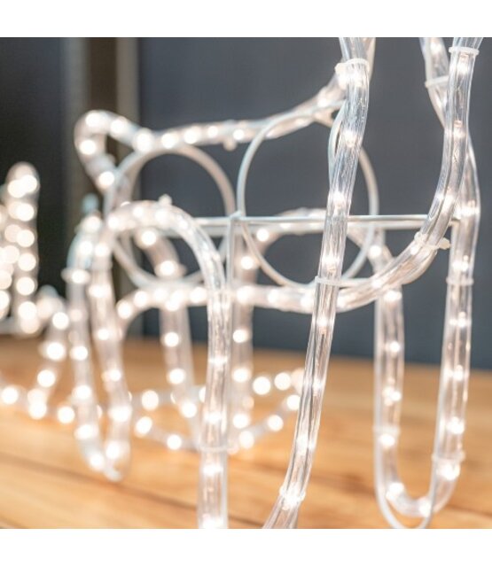 Arrenslee met rendier 2 delige set 140cm voor buiten! 504 LED - L