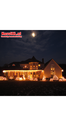IJspegel kerstverlichting 9,5 meter 477 LED - Warm Wit - transparante kabel - Luksus