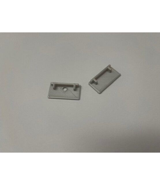 Set van twee eindkappen t.b.v. GIPS05.C3ALU