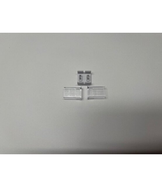 IP68 COB LED strip connector recht - soldeervrij - klik connector - 10mm IP68 COB