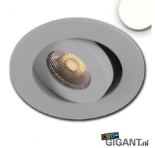 Plug and play LED Inbouwspot kantelbaar geanodiseerd aluminium – Natuurlijk wit 4000k 24v 3w LG114474