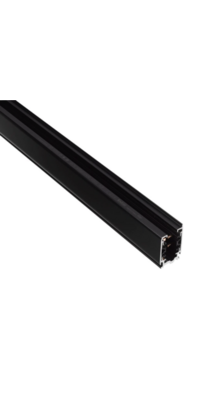 3-fase track rail - zwart - 2 meter