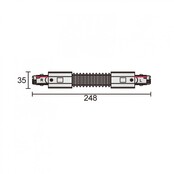 3- fase rail flexibel koppelstuk -wit- LG62000048W
