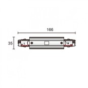 3- fase rail middenvoeding- wit