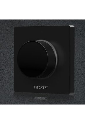 MiBoxer draadloze ZWARTE LED wanddimmer - Draadloze wanddimmer - MIBOXER K1B