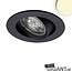 Plug and play LED Inbouwspot kantelbaar zwart – warm wit 3000k 24v 8w LG114889
