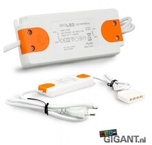 Plug and Play LED voeding 12vdc 15watt – inclusief 4 weg verdeler LG112355