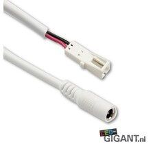 Plug and Play LED vrouwelijke connector naar ronde plug Wit LG114650