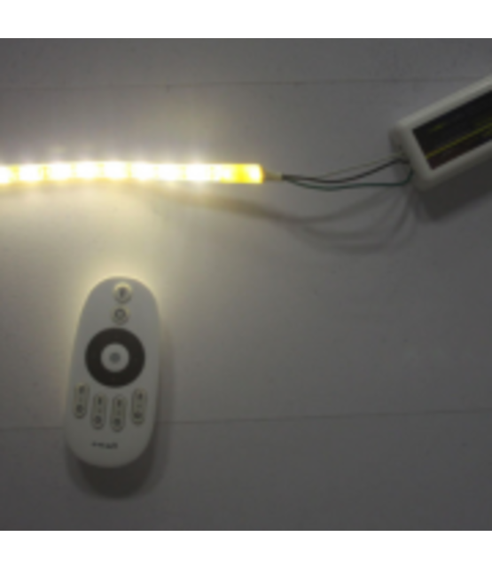 Complete LED strip set draadloos dimbaar wit 3000 kelvin 12W 1020LM 60LED p/m 24 volt – 12,5 meter