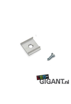 montageklem t.b.v. led profiel c22alu, c22wit, c22zwart