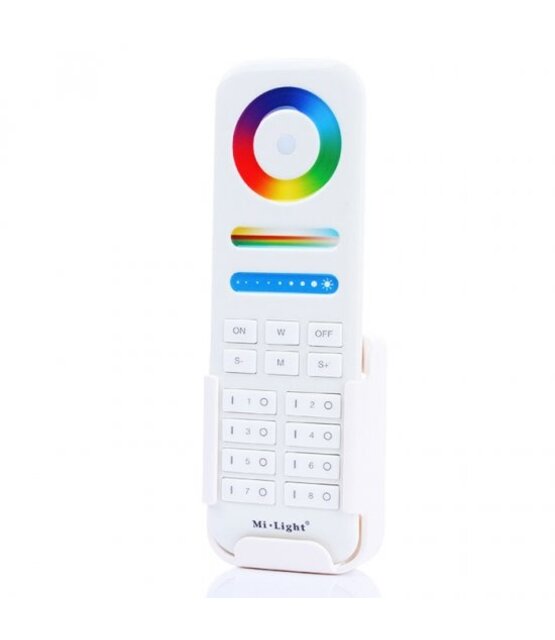 Zigbee LED afstandsbediening WIT + wandhouder - 8 zones - FUT089Z