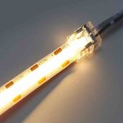 COB LED strip connector 1 zijdig - soldeervrij - klik connector - 8mm COB - ip20