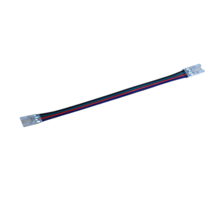 RGB COB led strip connector - kabel naar strip - 2 zijdig - soldeervrij - IP20