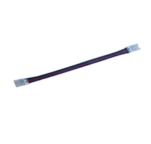 RGB COB led strip connector - kabel naar strip - 2 zijdig - soldeervrij