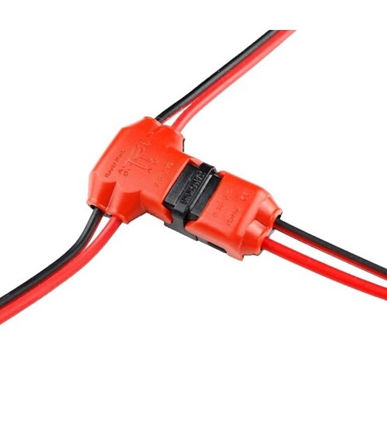 3 weg T koppelstuk voor LED strips – T splitter Draad doorsnede: 18-24AWG