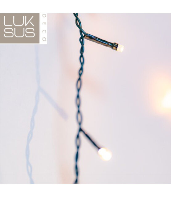 IJspegel kerstverlichting 7.4 meter 360 LED - Extra Warm Wit - met 8 functies + timer & memory functie