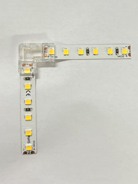 Transparante LED Strip Hoekconnector 8mm - Koppel Eenvoudig LED Strips - Bestel Nu